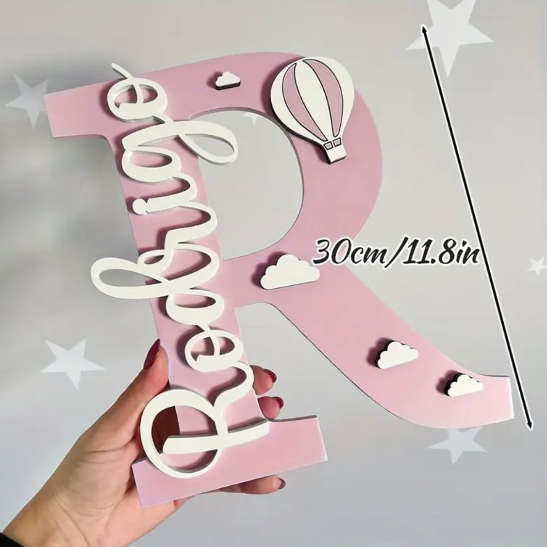 Personalized Wooden Baby Initial & Name