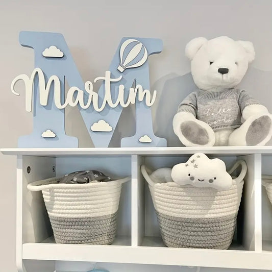 Personalized Wooden Baby Initial & Name