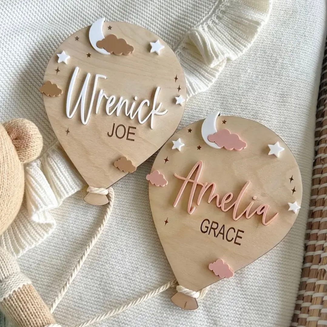 Personalised Balloon Announcement Set
