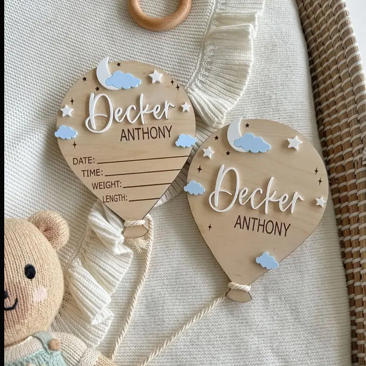 Personalised Balloon Announcement Set