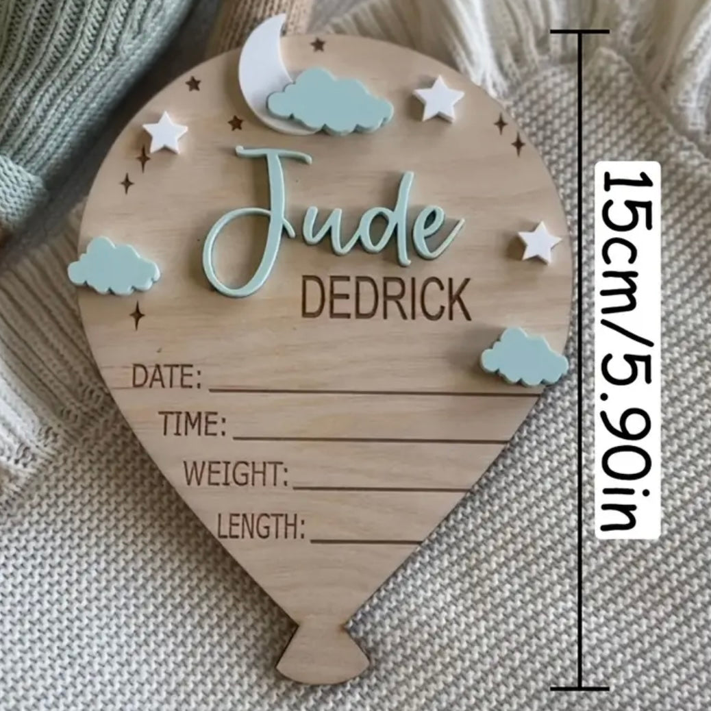 Personalised Balloon Announcement Set
